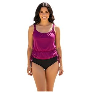 Jessica London Size 18 Purple Tankini Top